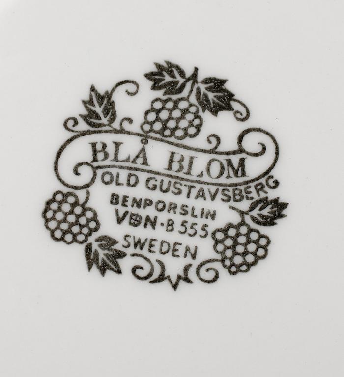 SERVISPORSLIN, 16 del, Blå Blom, Gustavsberg.