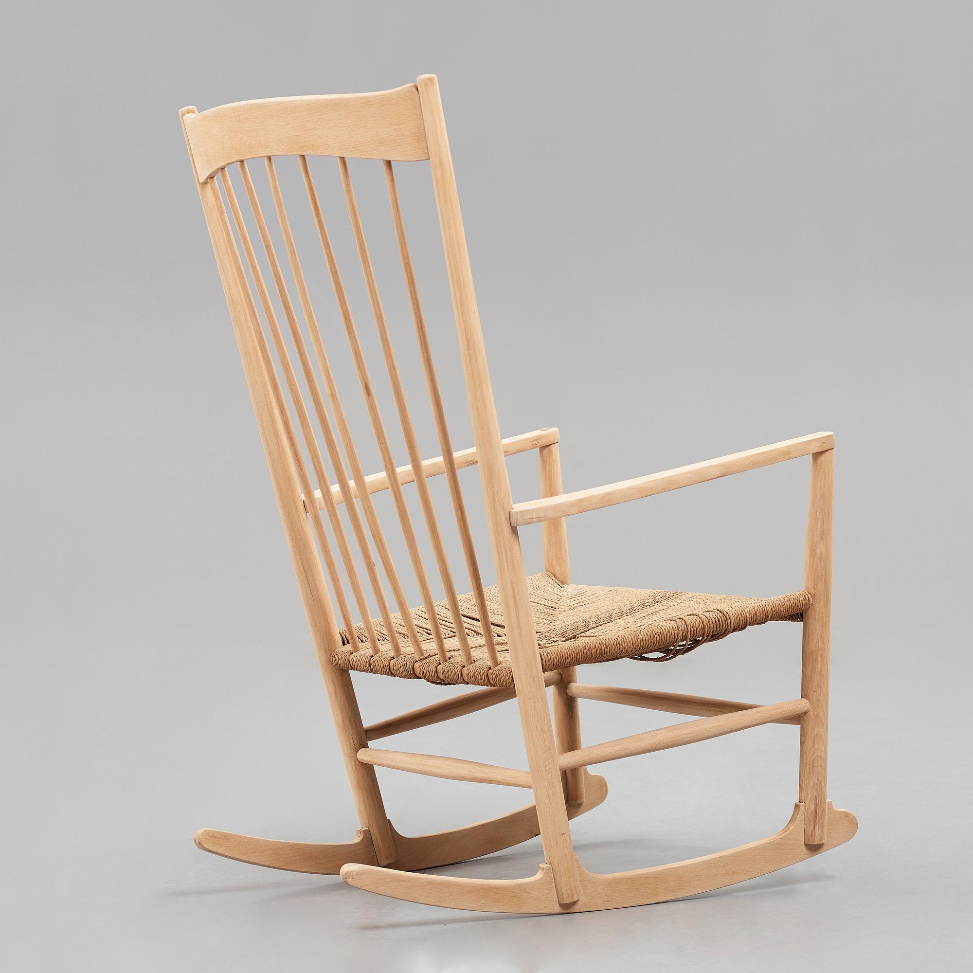 HANS J WEGNER, a rocking chair, model J12, FDB Møbler, Denmark, 1940's.