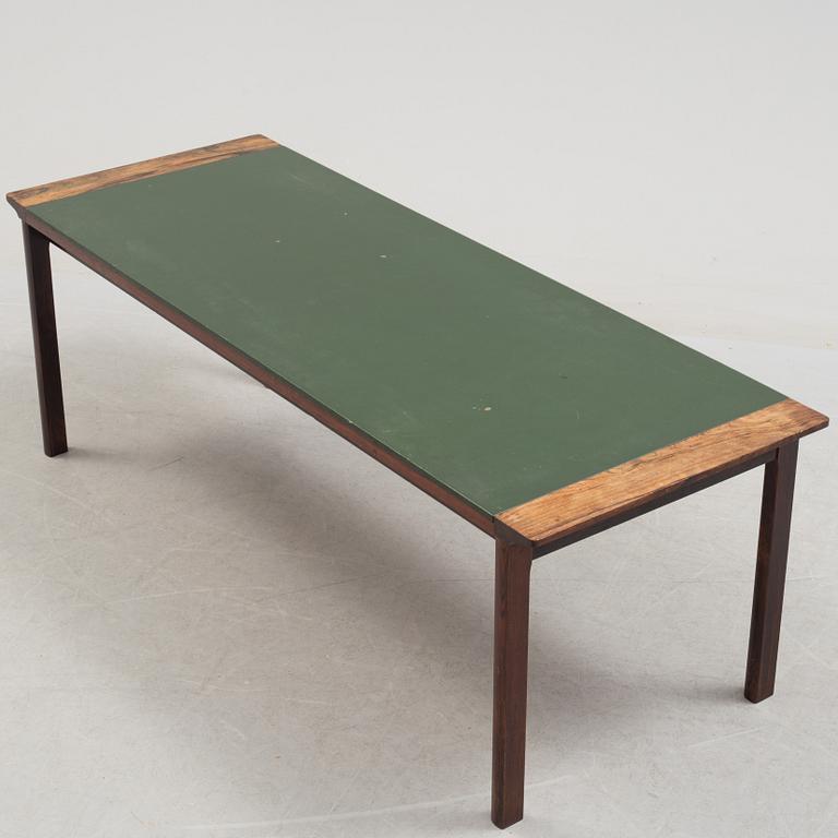 A 1960's Danish sofa, with 2 easy chairs and 2 tables by Glostrup.