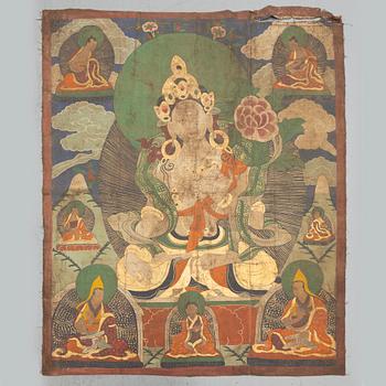 A Tibetan thangka, around the year 1900.