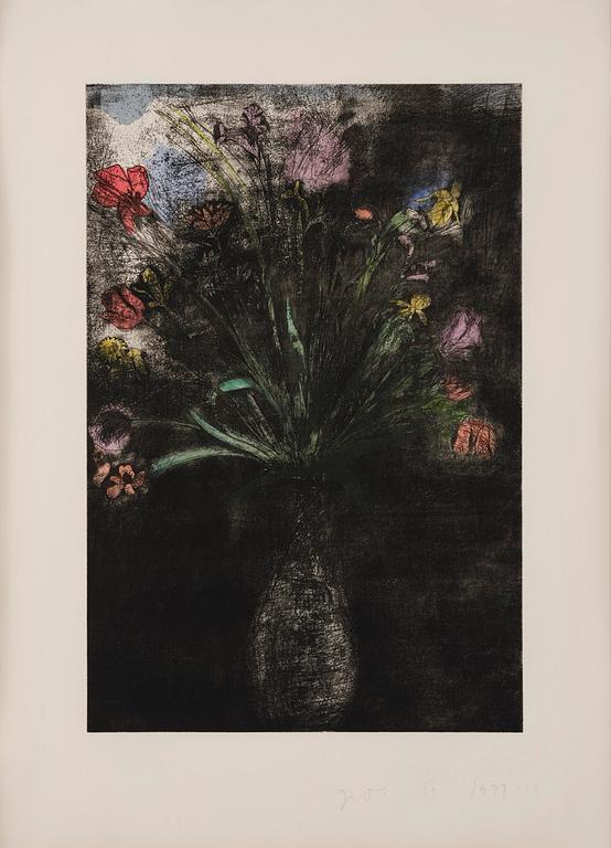 Jim Dine, "Hand-Colored Flowers II".