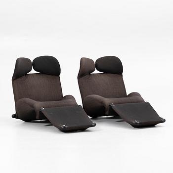 Toshiyuki Kita, Lounge chairs, a pair, “Wink”, Cassina, 1980s,
