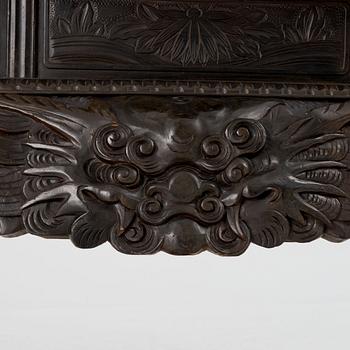 A Japanese wooden cabinet, first part of the 20th century.