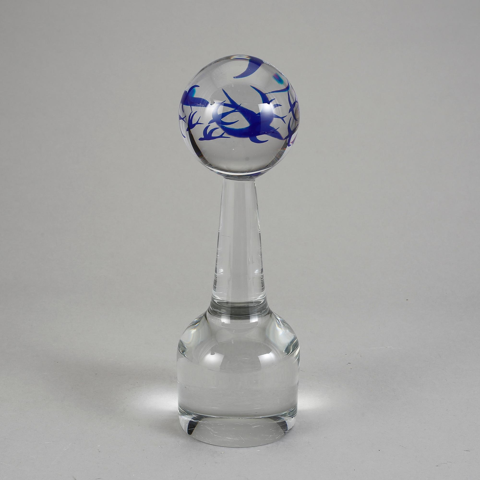 SKULPTUR, glas, Orrefors Expo, Olle Alberius, signerad och dat -78.