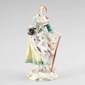 FIGUR, porslin, Meissen, 1900-talets mitt.