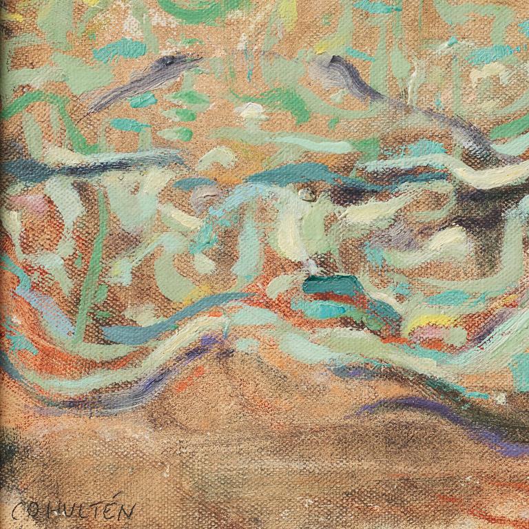 CO Hultén, oil on canvas laid on panel, signed and executed 1954.