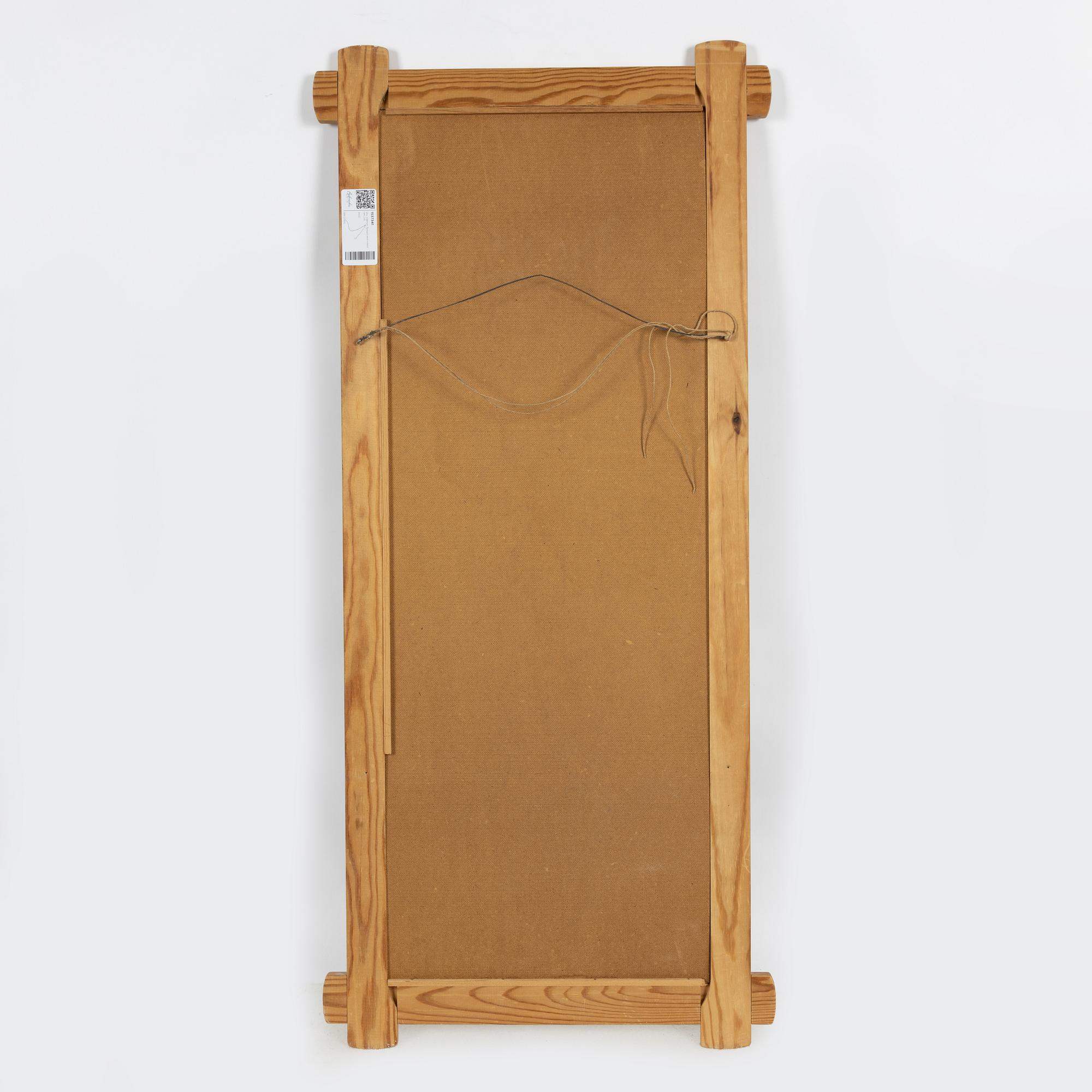 Uno Vallman, Spegel med målad ram.