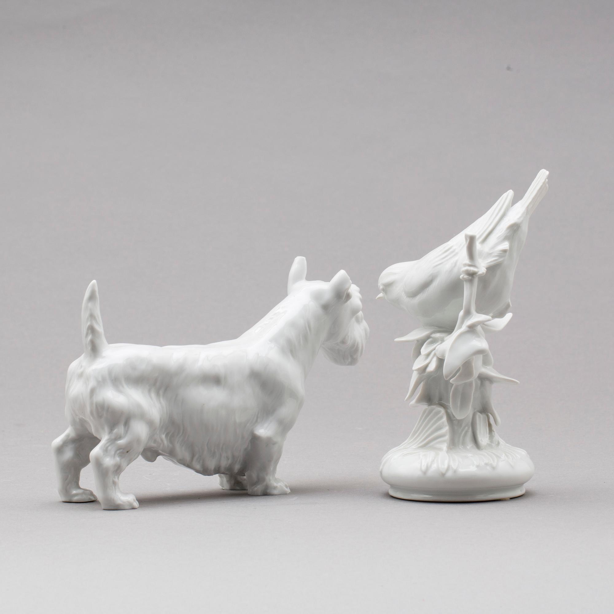 FIGURINER, 2 st, porslin, Meissen.