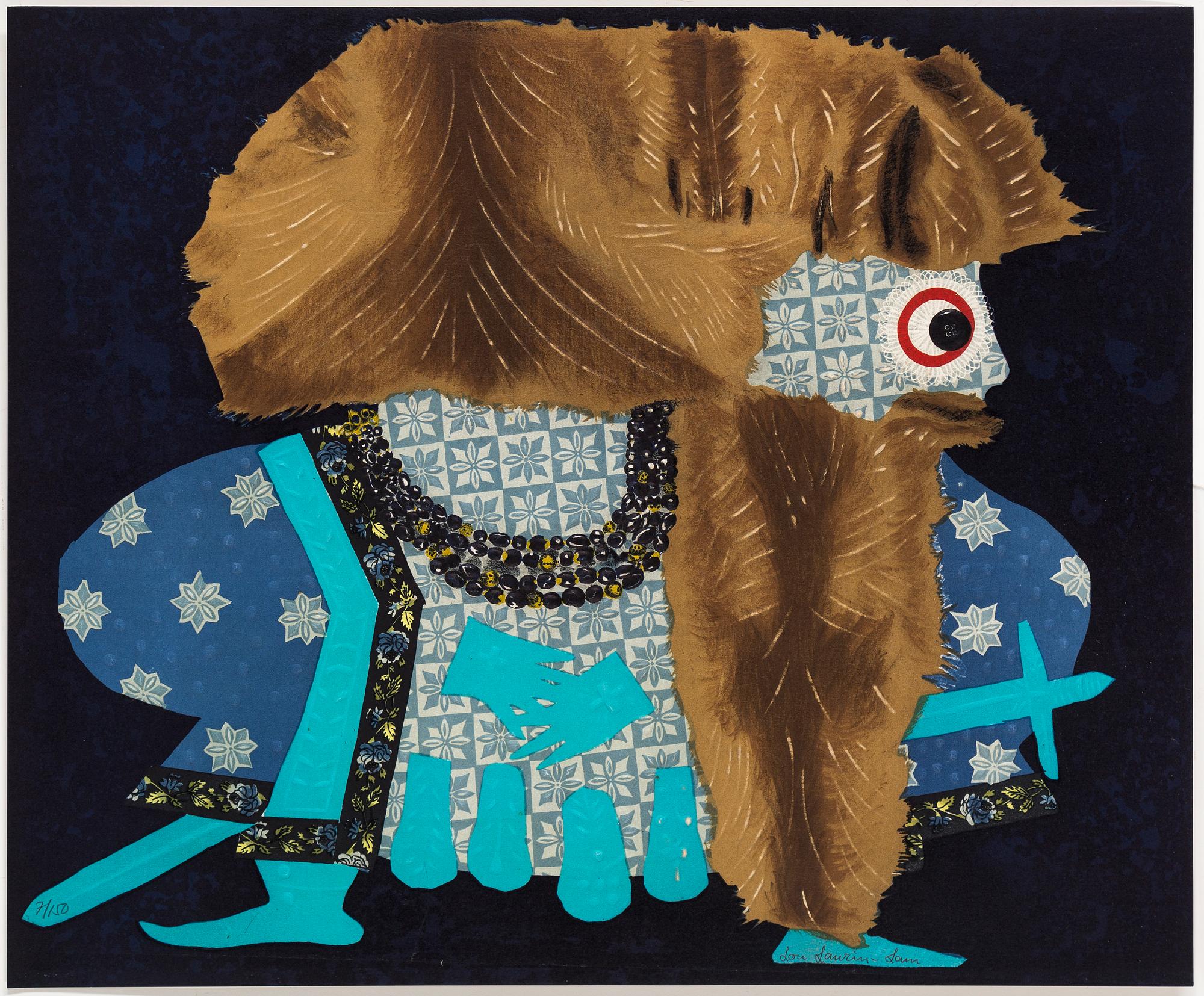 LOU LAURIN-LAM, mapp, 6 st litografier, signerade och numrerade 7/150.