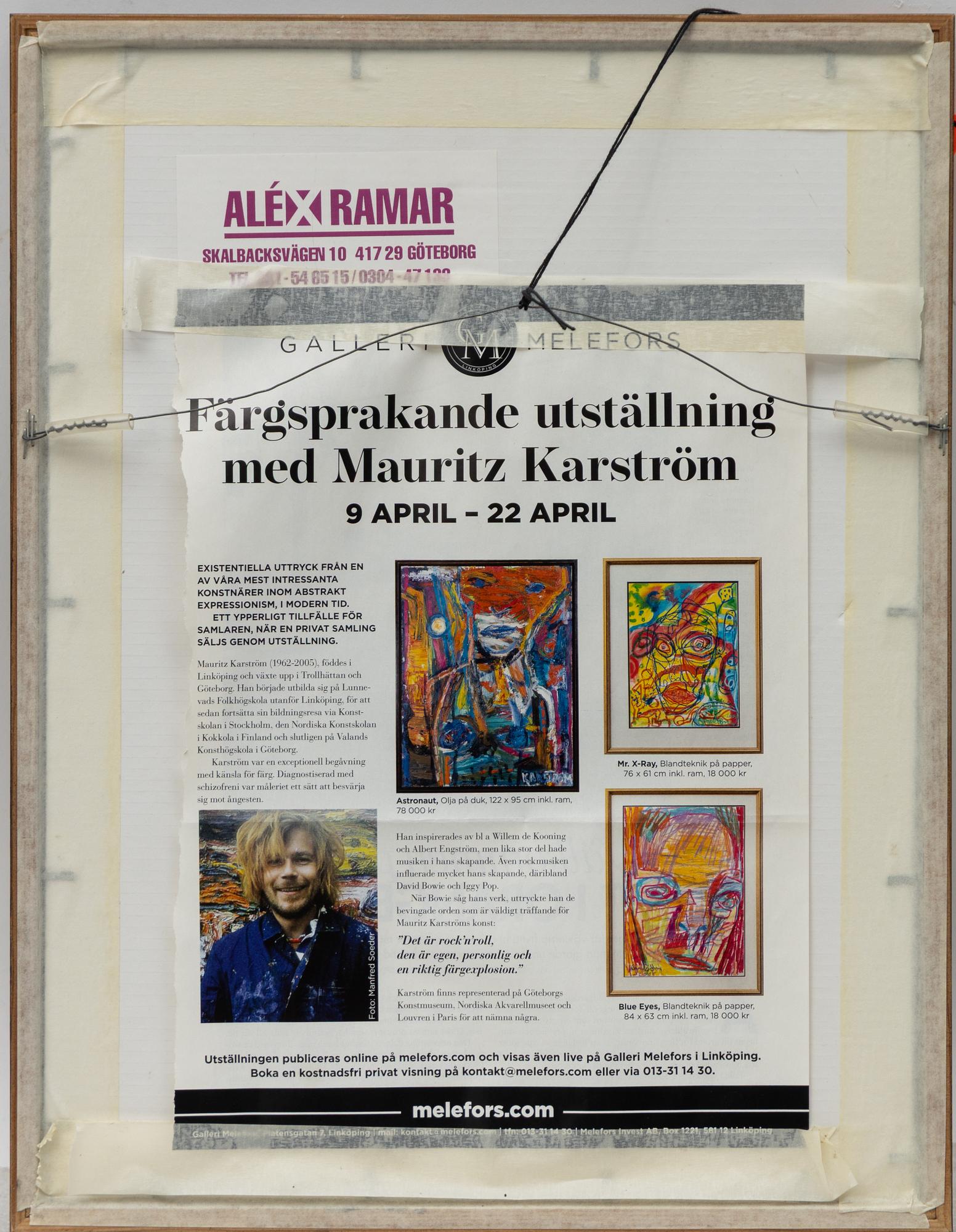 Mauritz Karström, Anlete.
