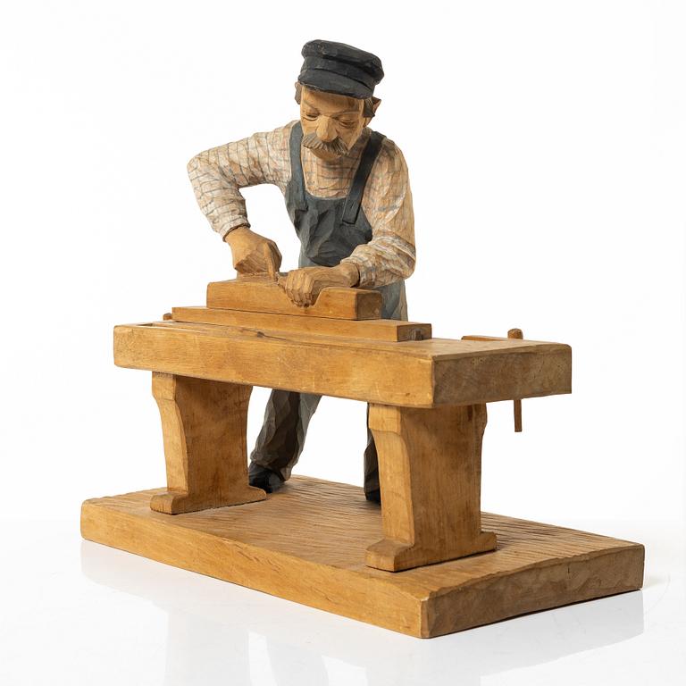 Herman Rosell, Man at the workbench.