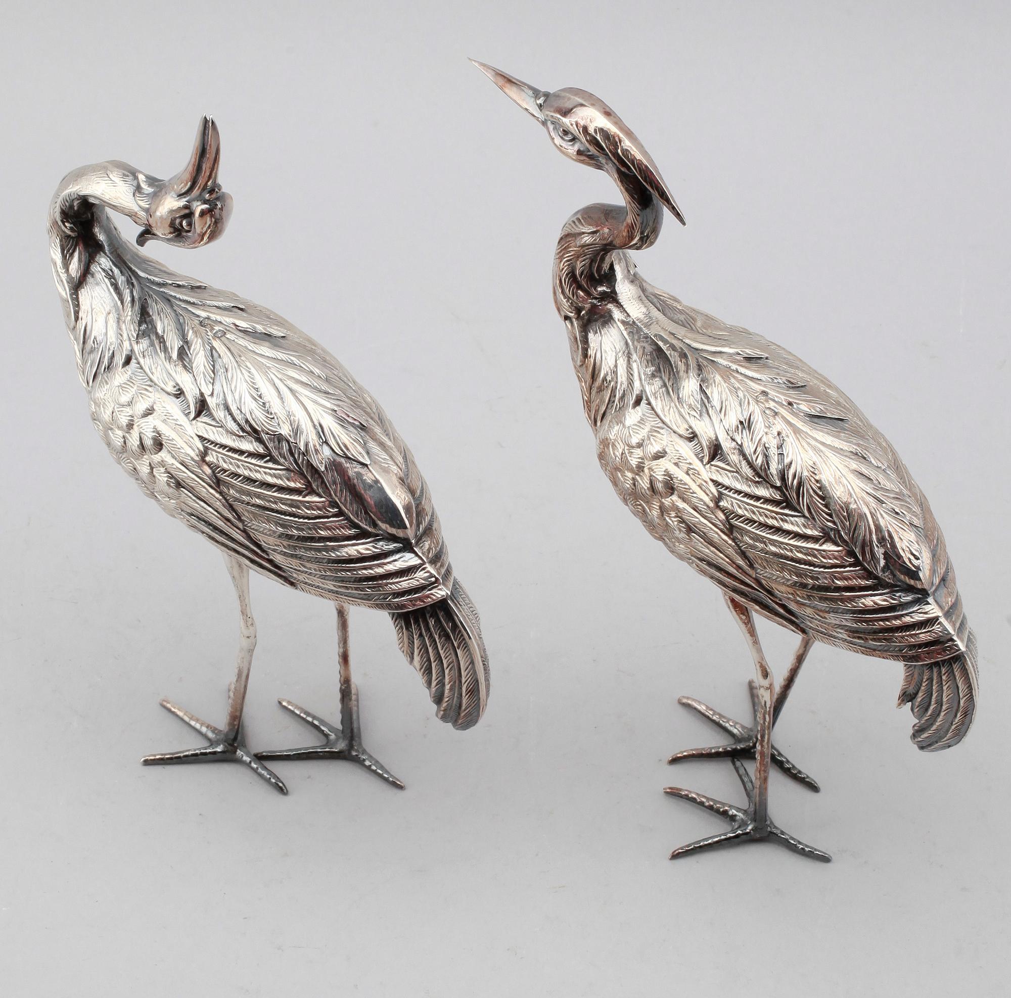 FIGURER, 2 st, silver, Spanien, 1900-talets mitt. Vikt ca 280 gram.