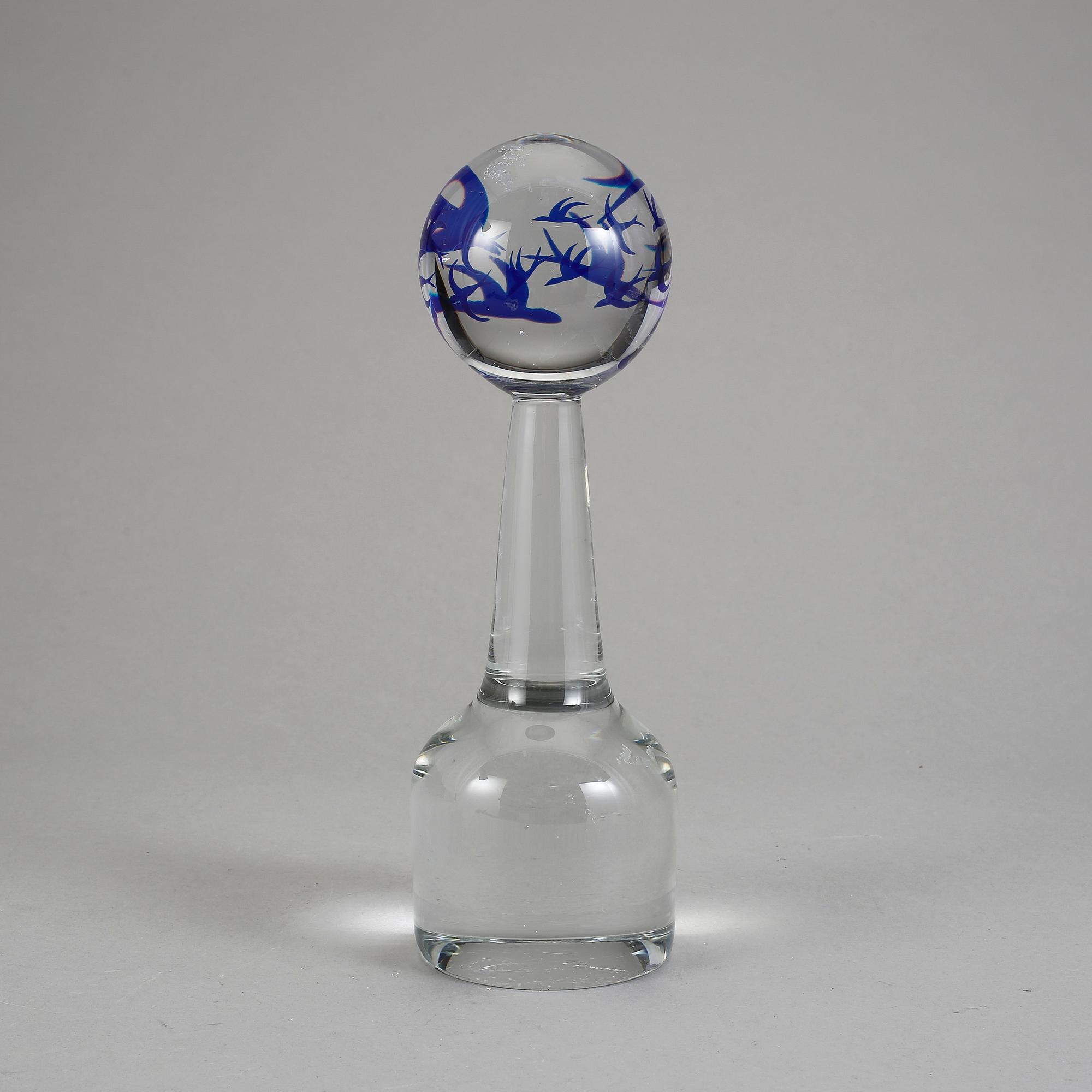 SKULPTUR, glas, Orrefors Expo, Olle Alberius, signerad och dat -78.