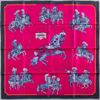 HERMÈS, scarf, 'Carrousel'.