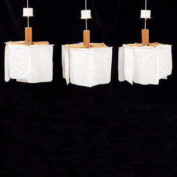 Three ceiling lights,  'Kvarnen', Erik Asmussen, Robygge AB, second half of the 20th century.