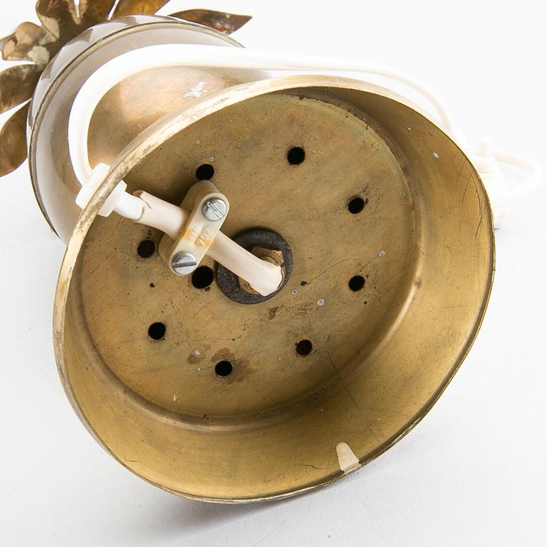 BORDSLAMPA, mässing, 1900-talets andra hälft.