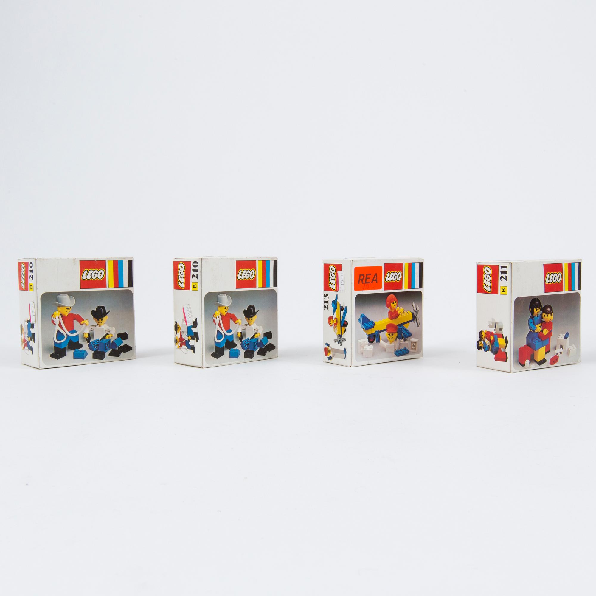 A lot of 15 Lego sets Denmark 1970/80s.