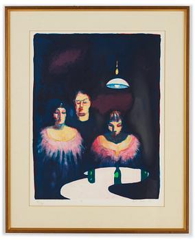 Peter Dahl, Lithograph in colours, Signed Peter Dahl and dated -80. Numbered XV/XXV.