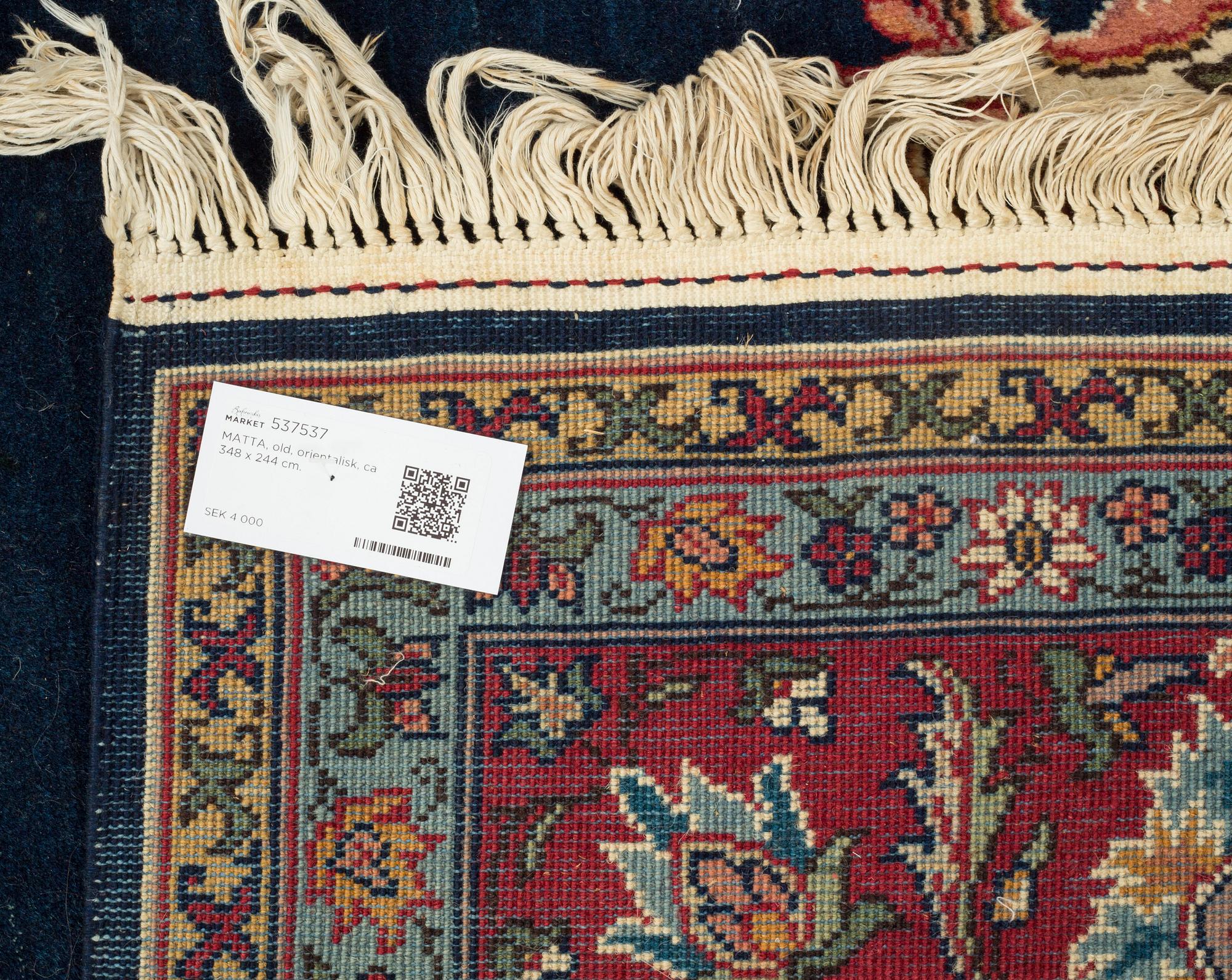 MATTA, old, orientalisk, ca 348 x 244 cm.