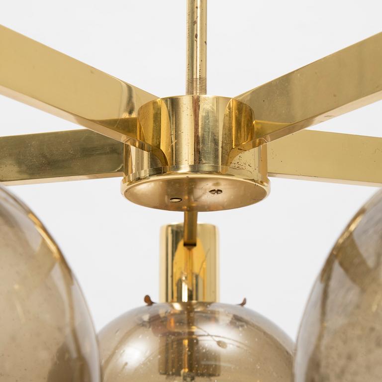 Hans-Agne Jakobsson, a model 376/5 brass ceiling light, Markaryd.