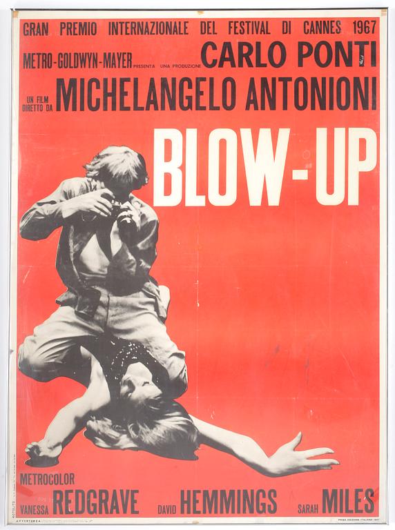 FILMAFFISCH, "Blow up" film av Michelangelo Antonioni.