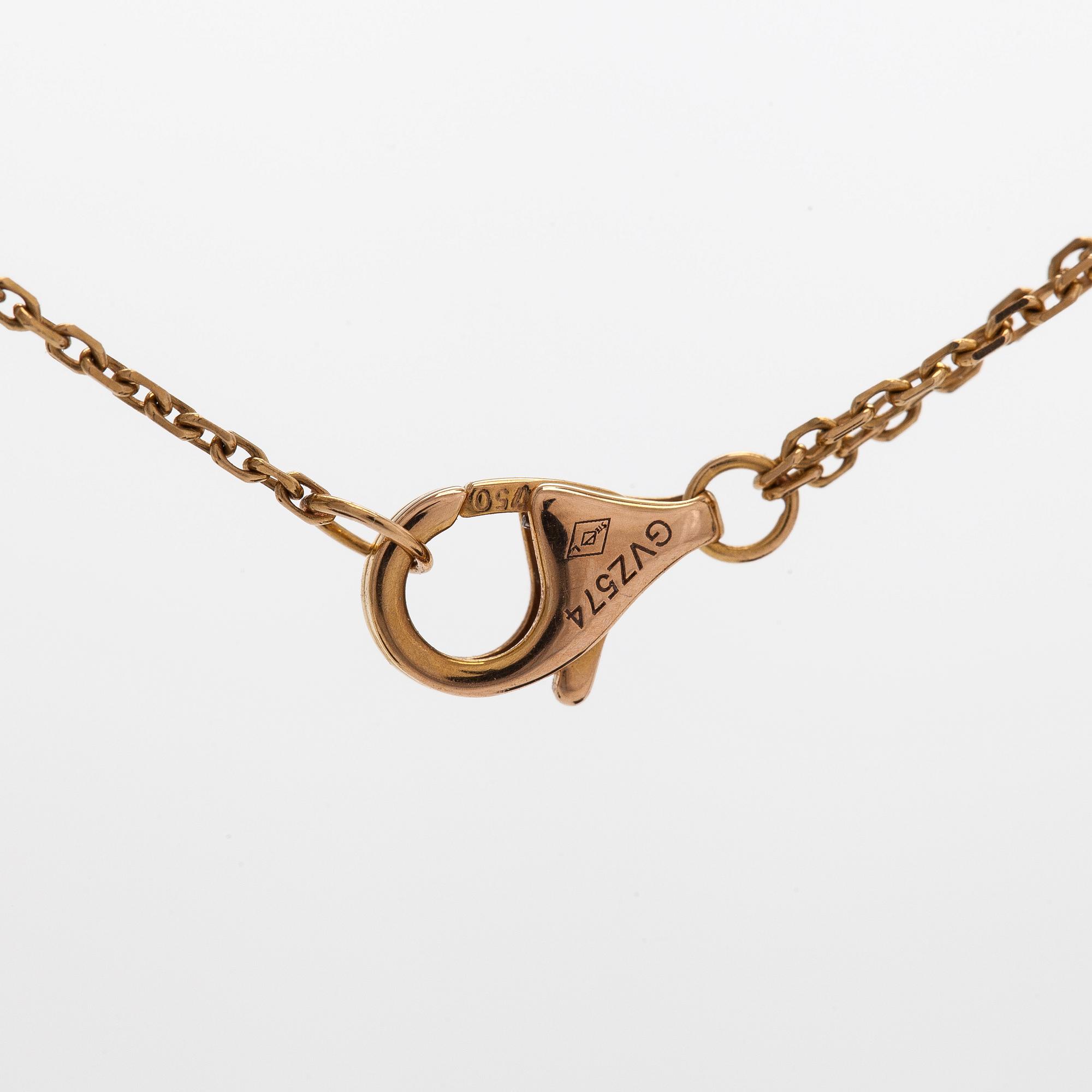 Cartier, an 18K gold 'Trinity' necklace, model mini.
