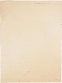 CO Hultén, blandteknik på papper, signerad och utförd 1946.