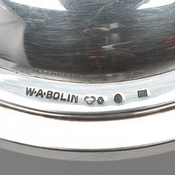 W.A BOLIN, kandelabrar, ett par för vardera tre ljus, Stockholm 1955.