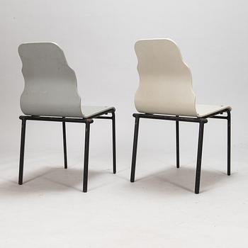 Yrjö Kukkapuro, tuoleja, 6 kpl, "University chair", Avarte oy. Malli muotoiltu v. 1983.