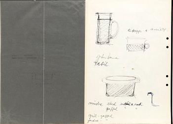 Signe Persson-Melin, a set of six sketches.