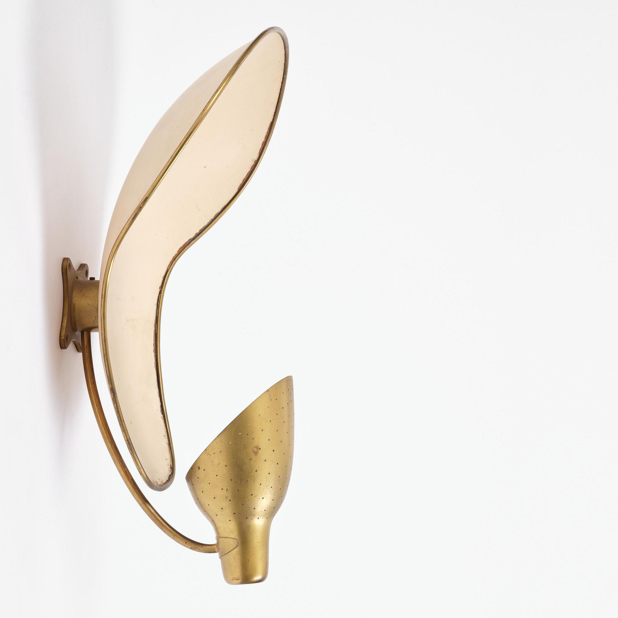 Carl-Axel Acking, a wall lamp model "5017", Bröderna Malmströms Metallvarufabrik, Malmö, 1940s.