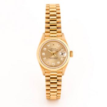 ROLEX, Oyster Perpetual, Datejust, wristwatch, 26 mm.