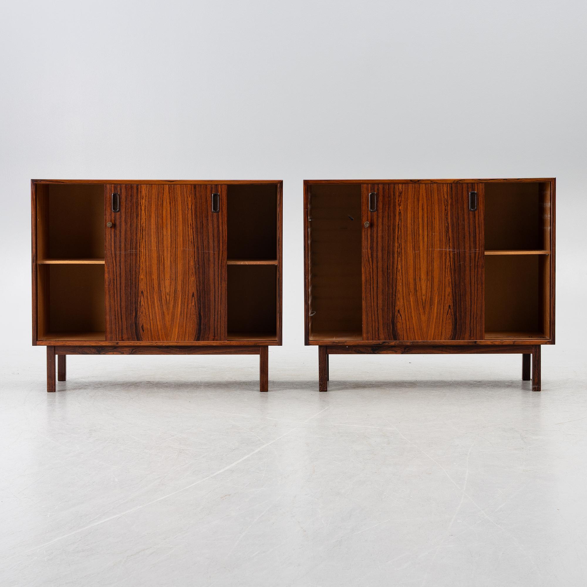 Four cabinets, Scandinavia, 1970s.