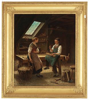 BENGT NORDENBERG, oil on canvas, signed B. Nordenberg and dated 1864.