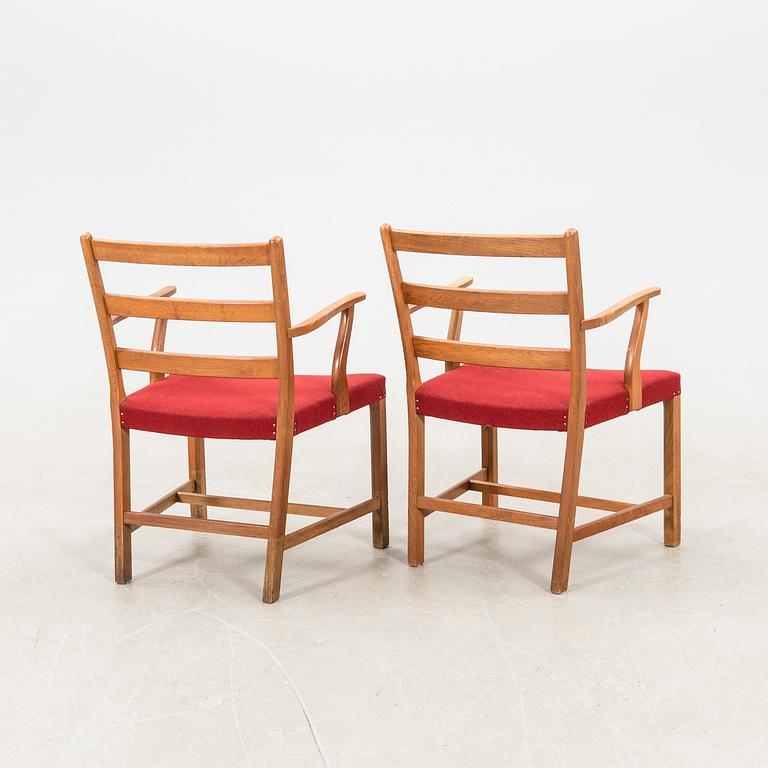 Armchairs 1 pair, model "142", FDB Møbler, Denmark 1940s/50s.