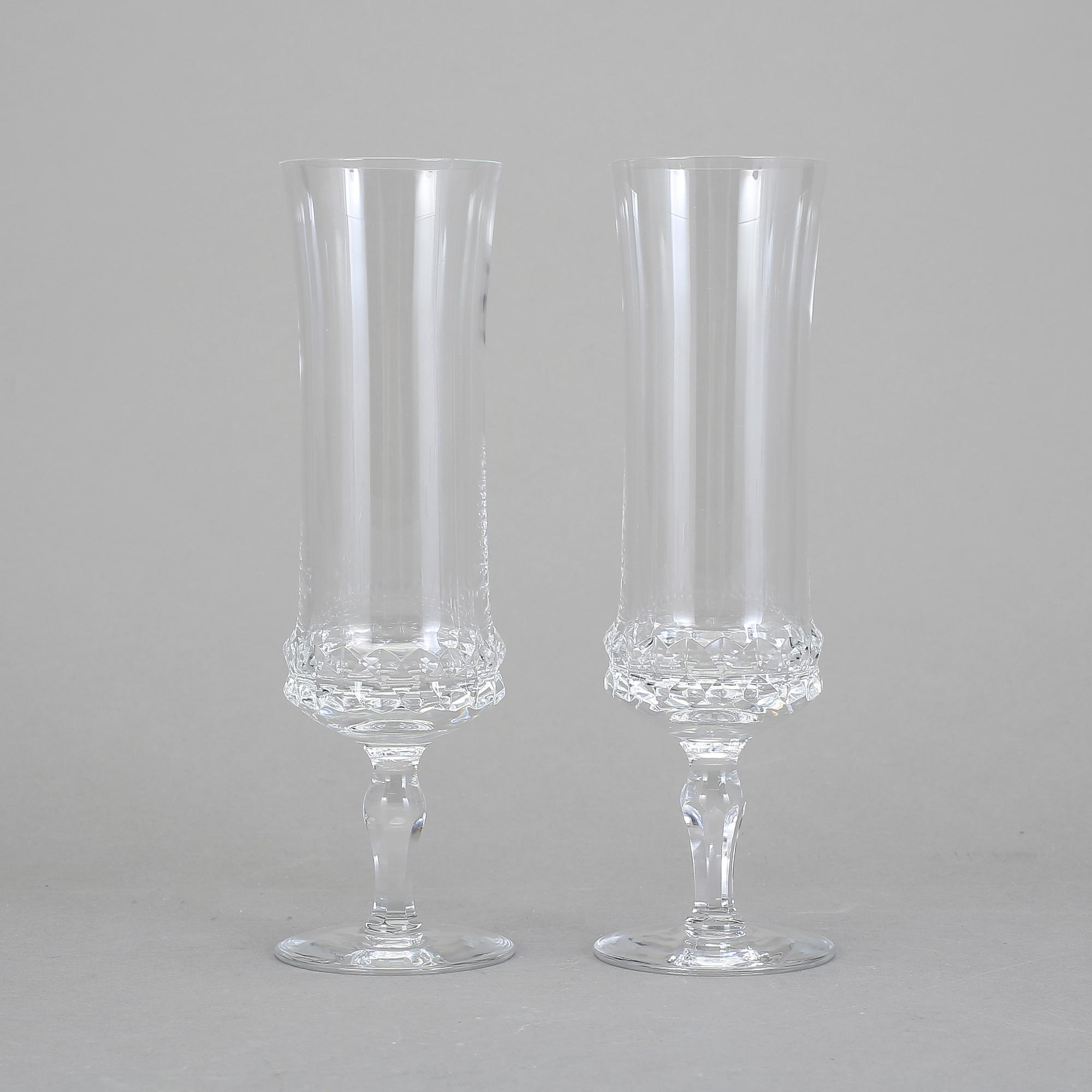 CHAMPAGNESTRUTAR, 12 st, 'Silvia', Ingeborg Lundin, Orrefors.