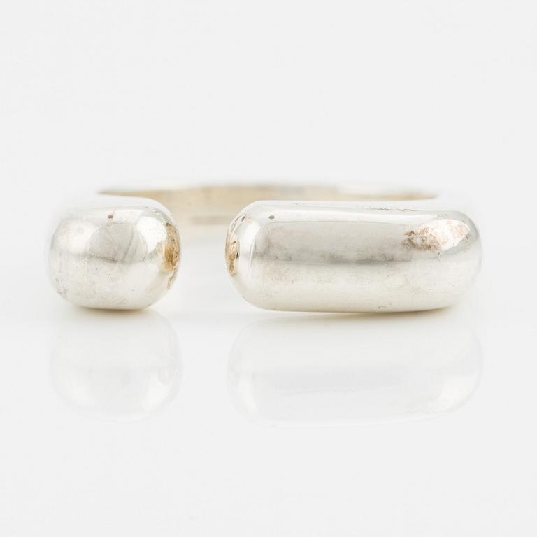 Georg Jensen company, sterling silver ring, design by Agnete Dinesen.