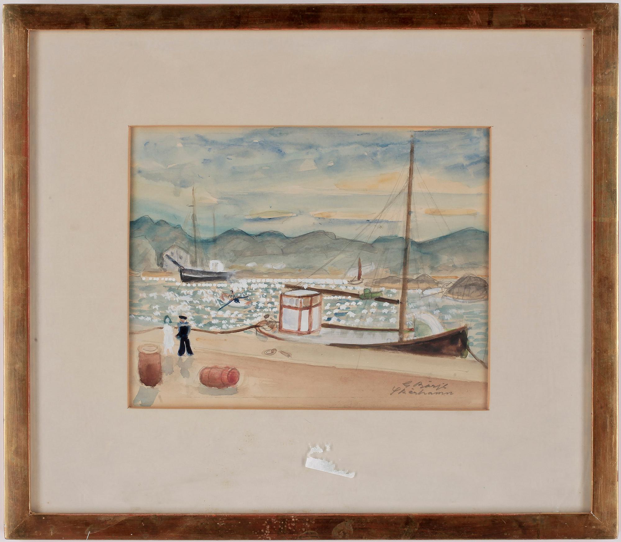 GIDEON BÖRJE, blandteknik på papper, sign.