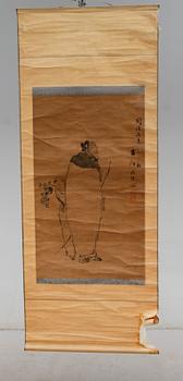 RULLMÅLNING, tusch på papper, Kina, signerad, möjligen 1800-tal.