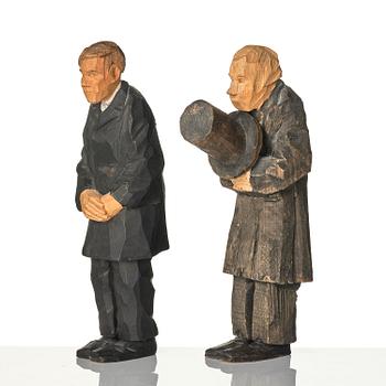 Axel Petersson Döderhultarn, "Bröllop" (The wedding) (7 pieces).