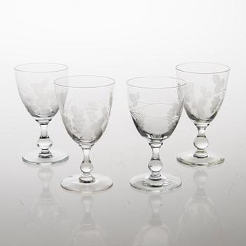 A 35-piece 'Savoy' glasswear, 1940s.