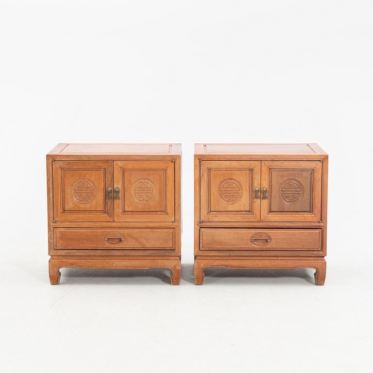 Side Tables/Bedside Tables, a Pair, China, Late 20th/Early 21st Century.