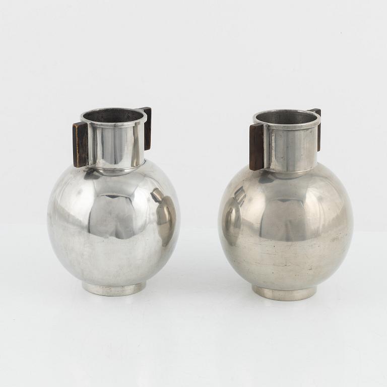 Jacob Ängman, a pair of pewter vases, GAB, 1936-37.