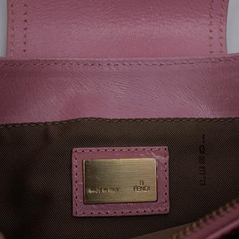 FENDI, a pink leather handbag.