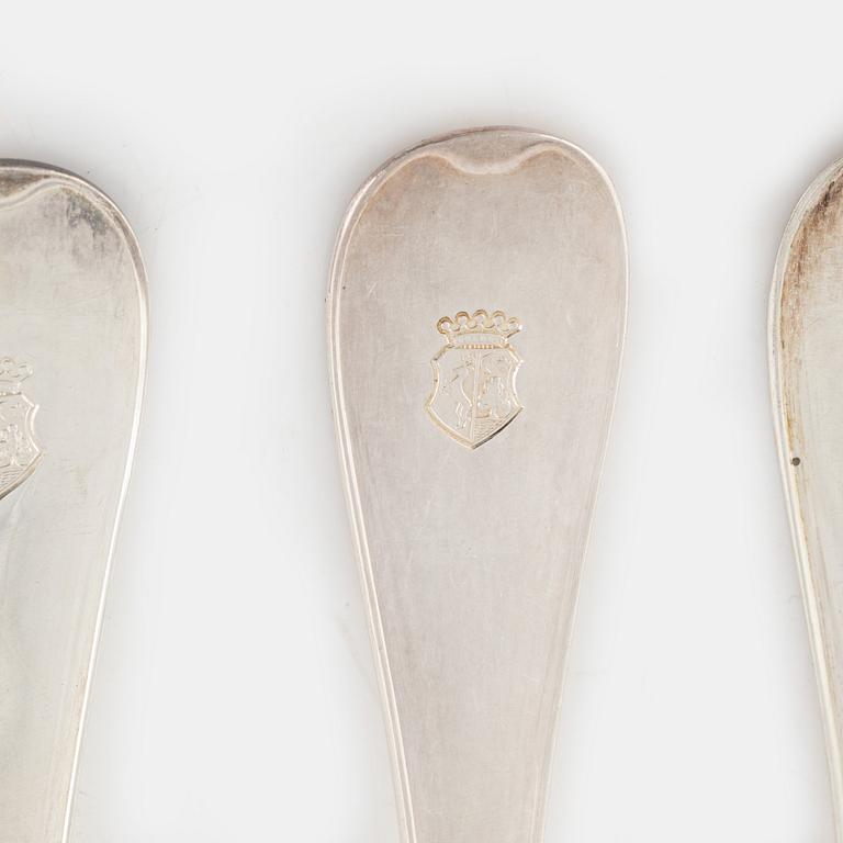 A 50-piece Swedish silver cutlery, model 'Svensk', mark of GAB, Stockholm, including 1950.