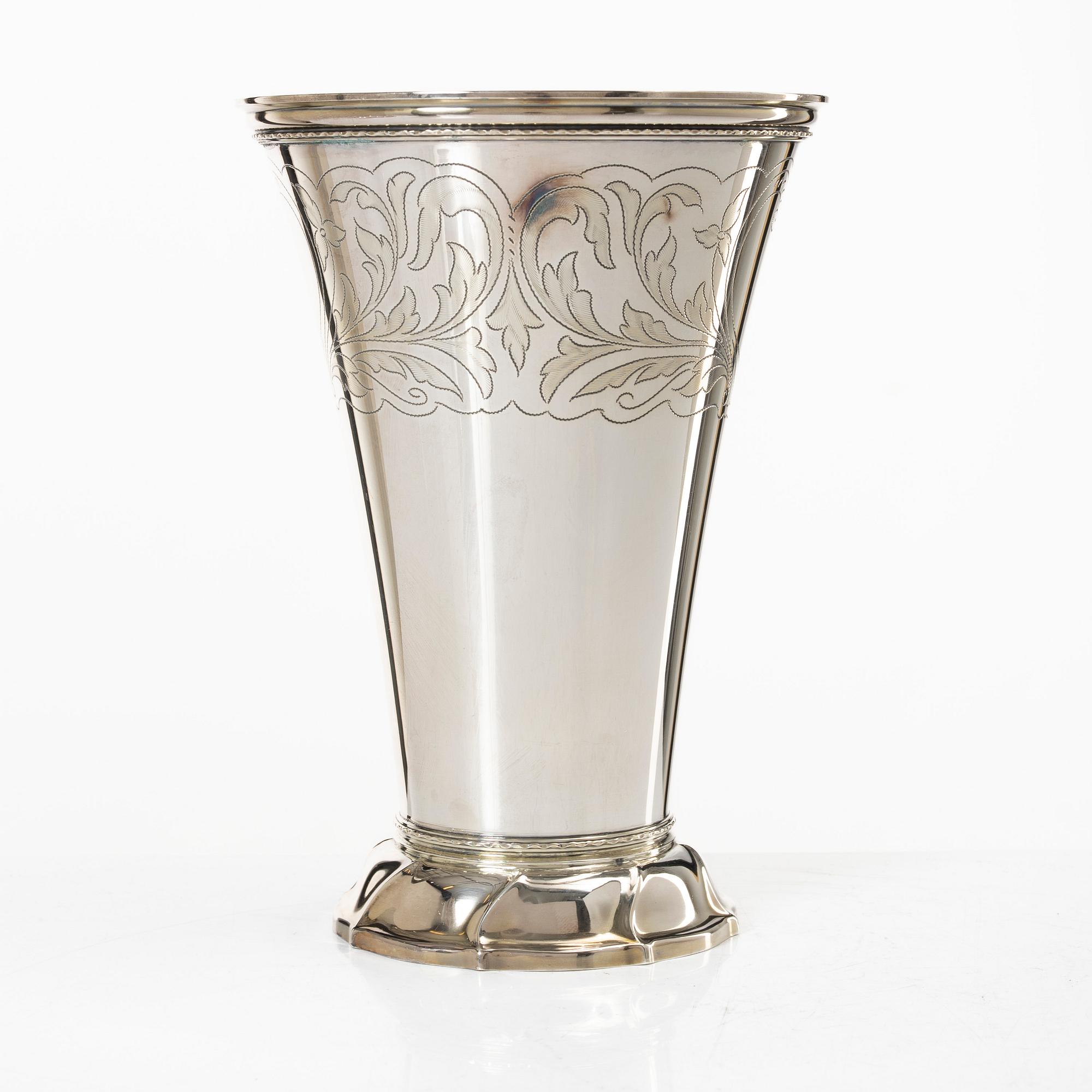 Cup, silver, GAB, Stockholm, 1948.
