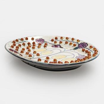 Birger Kaipiainen, Decorative dish, ceramic, signed Kaipiainen Arabia.
