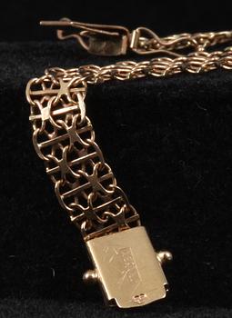 ARMLÄNKAR, 2 st 18k guld. 9 resp 17g.