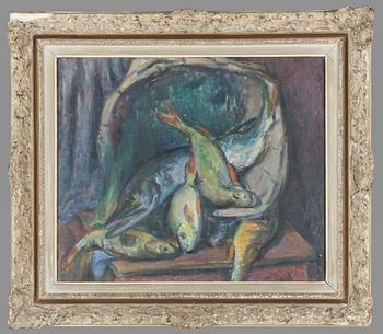 Ilmari Vuori, Stilleben med fiskar.