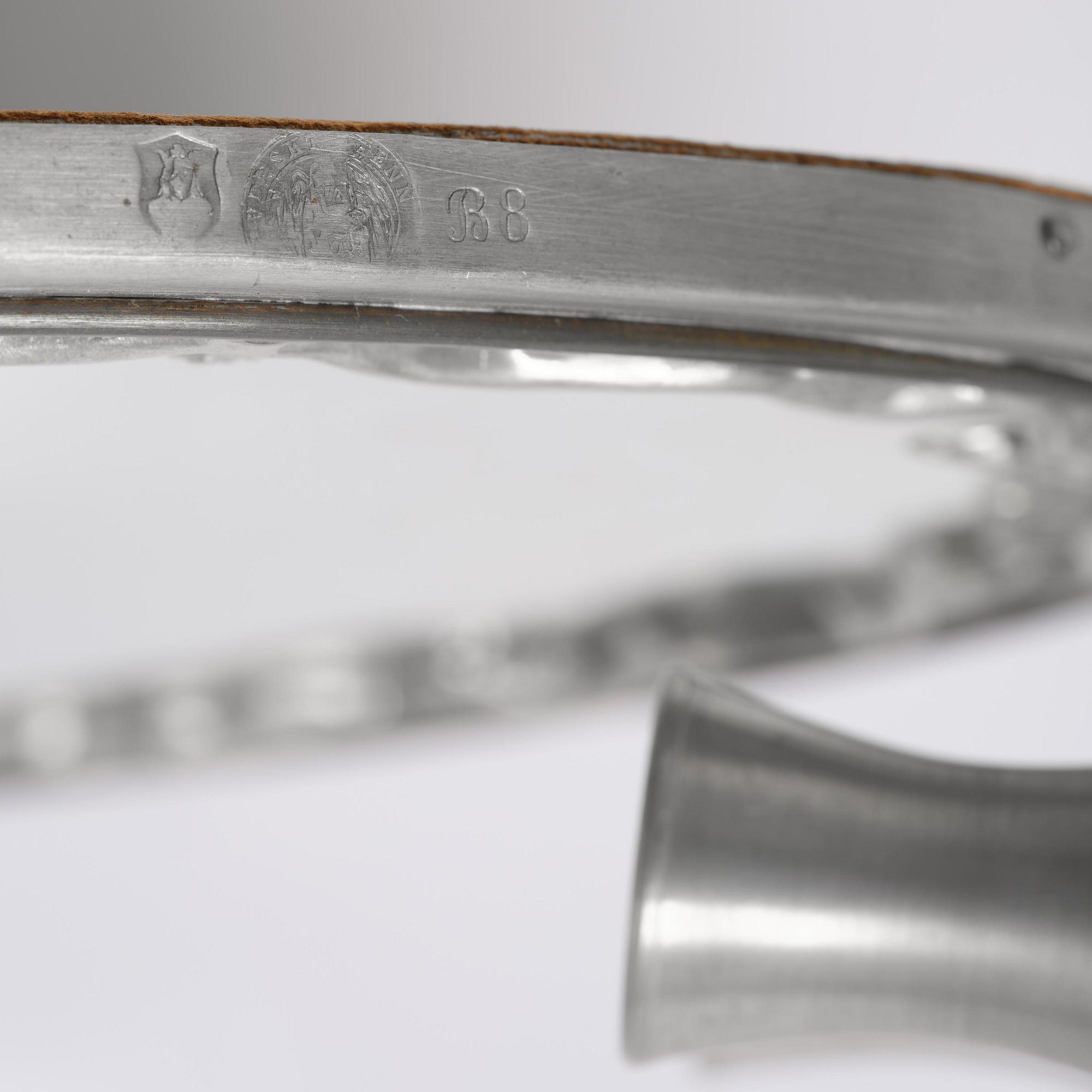 Firma Svenskt Tenn, spegellampett, tenn, modell "A 245", Stockholm, 1928.